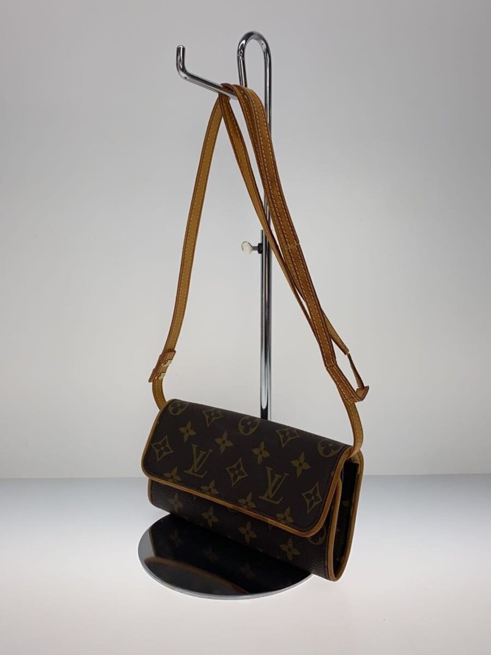 Louis Vuitton Canvas Pochette Twin Monogram Brown